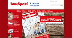 Desktop Screenshot of bauspezi-marks.de