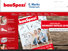 Tablet Screenshot of bauspezi-marks.de